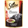 Шеба (Sheba) Pleasure пауч для кошек из Говядины и Ягненка 85г