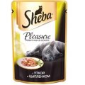 Шеба (Sheba) Pleasure пауч для кошек с Уткой и Цыпленком 85г