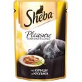 Шеба (Sheba) Pleasure пауч для кошек из Курицы и Кролика 85г