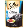Шеба (Sheba) Pleasure пауч для кошек с Тунцом и Лососем 85г