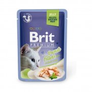 Брит (Brit) пауч для кошек филе Форели в желе 85г