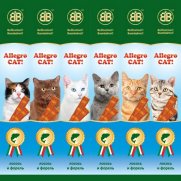 B&B Аллегро Кэт (Allegro Cat) Колбаски для кошек Лосось/Форель 6шт B&B Аллегро Кэт (Allegro Cat) Колбаски для кошек Лосось/Форель 6шт