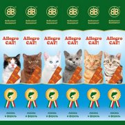B&B Аллегро Кэт (Allegro Cat) Колбаски для кошек Лосось/Форель 60шт
