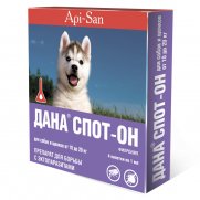 Апи-Сан (Api-San) Дана Спот-он Капли для щенков и собак от 10 до 20кг