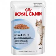 Роял Канин (Royal Canin) Ultra Light пауч для кошек, склонных к полноте кусочки в соусе Мясо 85г
