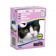 Бозита (Bozita) для кошек кусочки в соусе Креветки 370г