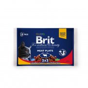 Брит (Brit) Набор паучей для кошек Мясная тарелка 4*100г