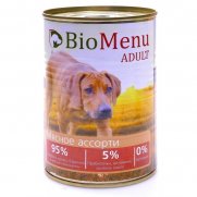 БиоМеню (BioMenu) консервы для собак Мясное ассорти 410г