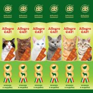 B&B Аллегро Кэт (Allegro Cat) Колбаски для кошек Ягненок/Индейка 60шт B&B Аллегро Кэт (Allegro Cat) Колбаски для кошек Ягненок/Индейка 60шт