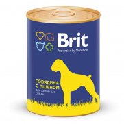 Брит (Brit) кон.для собак Говядина и Пшено 850г Брит (Brit) кон.для собак Говядина и Пшено 850г