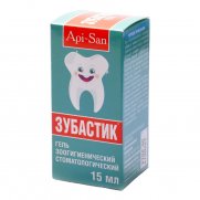 Апи-Сан (Api-San) Зубастик гель для чистки зубов зоогигиенический стоматологический 15мл