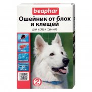 Беафар (Beaphar) Ошейник для собак от блох и клещей синий 65см