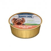 Хэппи дог (Happy dog) консервы для собак паштет Телятина с рисом 85г