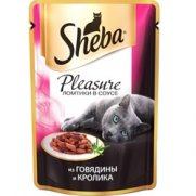 Шеба (Sheba) Pleasure пауч для кошек из Говядины и Кролика 85г Шеба (Sheba) Pleasure пауч для кошек из Говядины и Кролика 85г