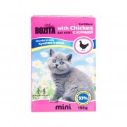 Бозита (Bozita) MINI для котят, кусочки в желе с Курицей 190г