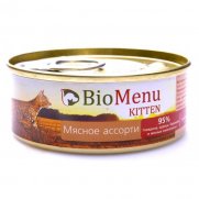 БиоМеню (BioMenu) кон.для котят паштет Мясное ассорти 100г