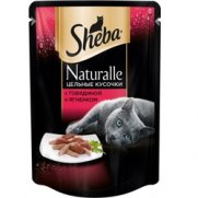 Шеба (Sheba) Naturalle пауч для кошек Говядина/Ягненок 80г