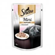 Шеба (Sheba) Мини порция пауч для кошек с Лососем 50г Шеба (Sheba) Мини порция пауч для кошек с Лососем 50г