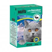 Бозита (Bozita) MINI для кошек, кусочки в желе с мясом Оленя 190г