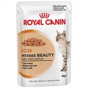 Роял Канин (Royal Canin) Intense Beauty пауч для кошек забота о здоровье кожи и шерсти кусочки в соусе Мясо/Рыба 85г