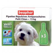 Беафар (Beaphar) БиоКапли для собак мелких пород < 15кг от блох и клещей 3пипетки