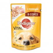 Педигри (Pedigree) пауч для собак Курица в соусе 100г