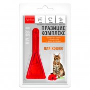 Апи-Сан (Api-San) Празицид-комплекс капли на холку для кошек против блох, клещей и гельминтов 0,85мл Апи-Сан (Api-San) Празицид-комплекс капли на холку для кошек против блох, клещей и гельминтов 0,85мл