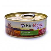 БиоМеню (BioMenu) кон.для кошек паштет с Кроликом 100г БиоМеню (BioMenu) кон.для кошек паштет с Кроликом 100г
