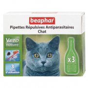 Беафар (Beaphar) БиоКапли для кошек от блох и клещей 3пипетки