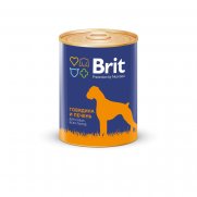 Брит (Brit) кон.для собак Говядина и Печень 850г