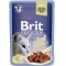 Брит (Brit) пауч для кошек филе Говядины в желе 85г