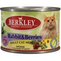 Беркли (Berkley) кон.для кошек №5 Кролик с лесными ягодами 200г