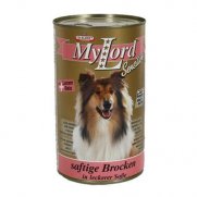 Доктор Алдерс (Dr. Alders) Мой Лорд Сенситив консервы для собак кусочки в соусе Ягненок/Рис 1230г