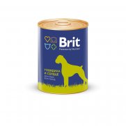 Брит (Brit) кон.для собак Говядина и Сердце 850г