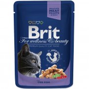 Брит (Brit) пауч для кошек Треска 100г