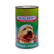 Доктор Алдерс (Dr. Alders) Дог Гарант консервы для собак кусочки в желе Сердце/Рубец 1230г